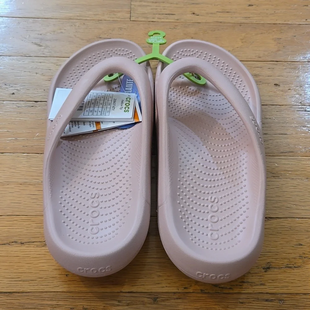 NIP Crocs Mellow Flip M10 /W12 Pink Clay #208431-6TY - Picture 2 of 10